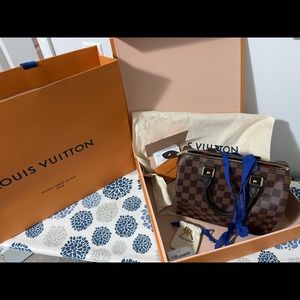 New Louis Vuitton Speedy 25 Damier with organizer